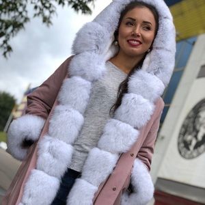 Parka with real fur (Arctic Fox) SALE🔥🔥🔥